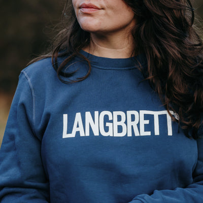bio-baumwoll logo sweater - LANGBRETT