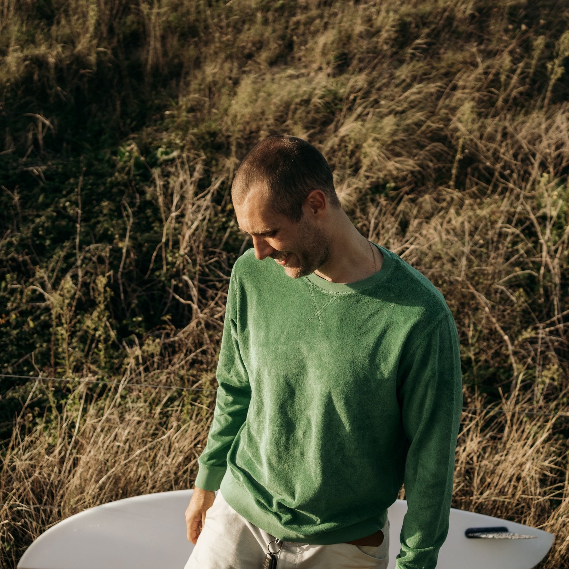 Frottee Sweater aus Bio-Baumwolle | Männer
