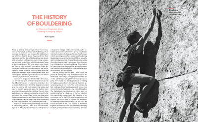 bouldering by bernd zangerl - LANGBRETT