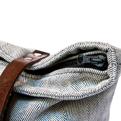 fischgrat shopper | leder - LANGBRETT
