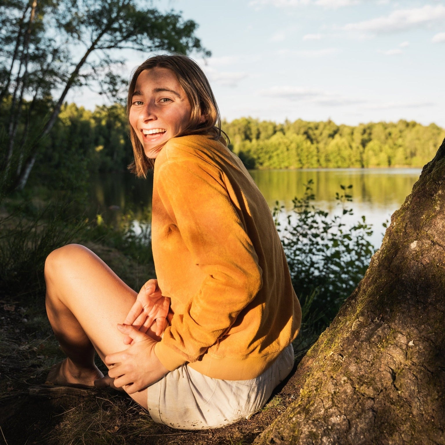 Frottee Sweater aus Bio-Baumwolle | Frauen