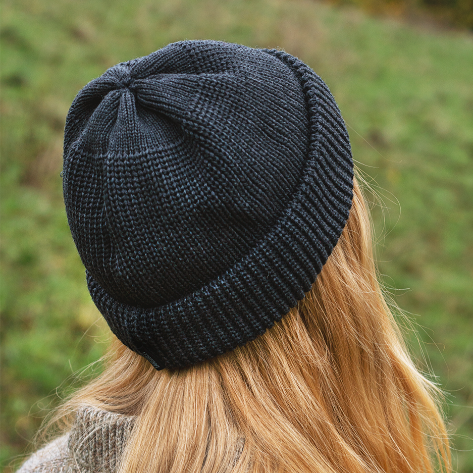 Matrosen Beanie aus Merinowolle