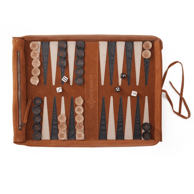 reisespiel backgammon deluxe | cognac - LANGBRETT