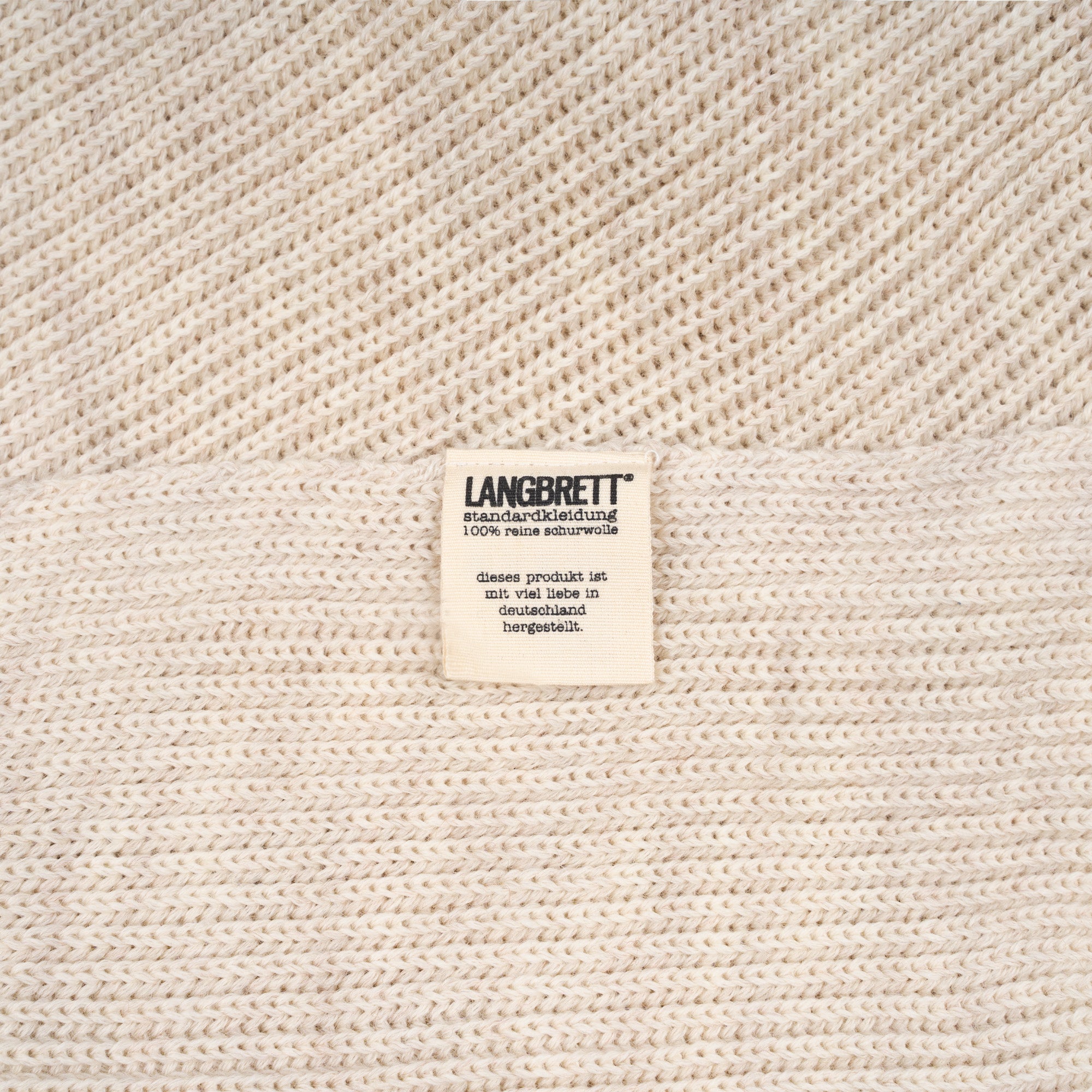schal rippstrick | schurwolle - LANGBRETT