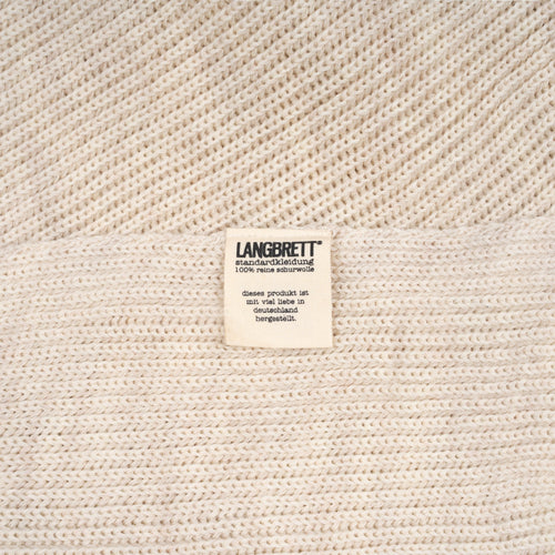 schal rippstrick | schurwolle - LANGBRETT