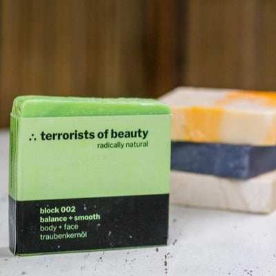 terrorists of beauty blockseife | block 002 balance + smooth - LANGBRETT